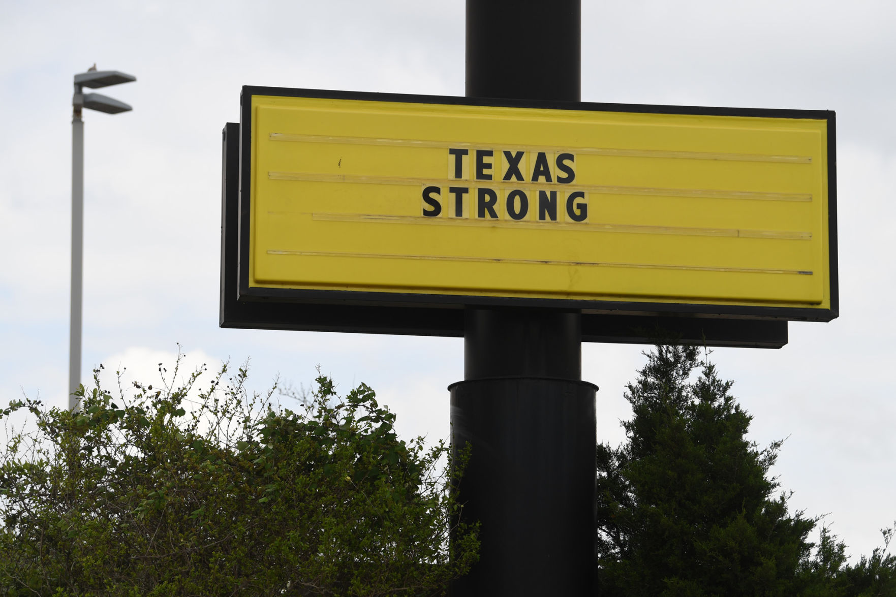 Signs around B-CS